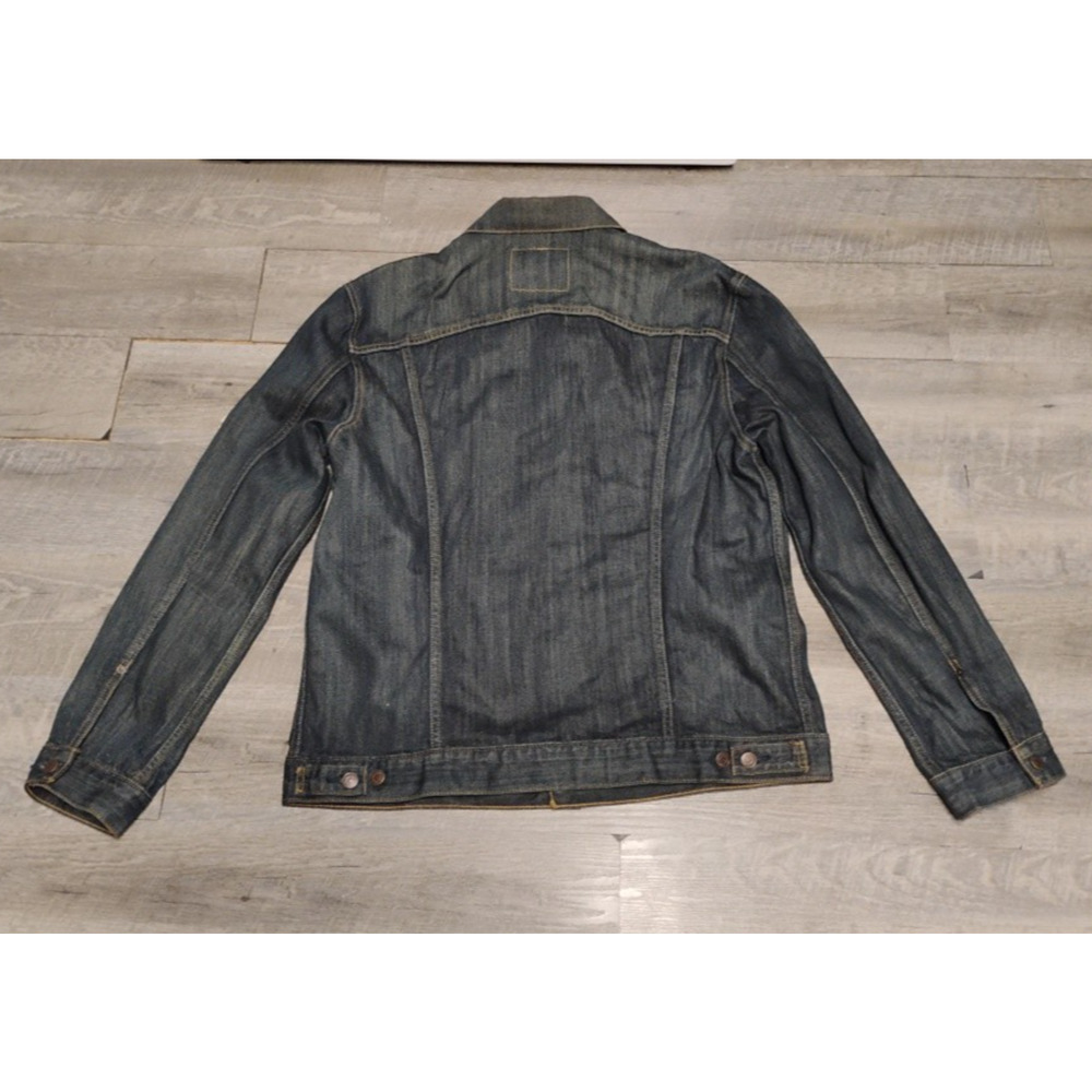 Levis Relaxed Trucker Jean Jacket Sz XXL dark wash indigo blue denim - Picture 9 of 9
